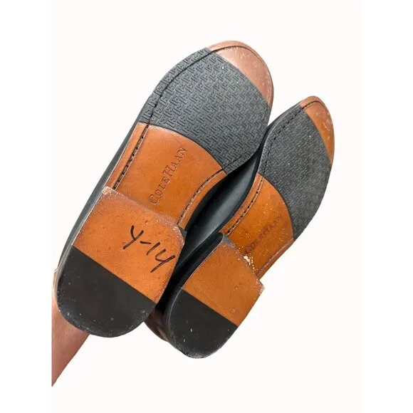 Cole Haan men’s brown leather tassel slip on loafer shoes 9D SKU 6266