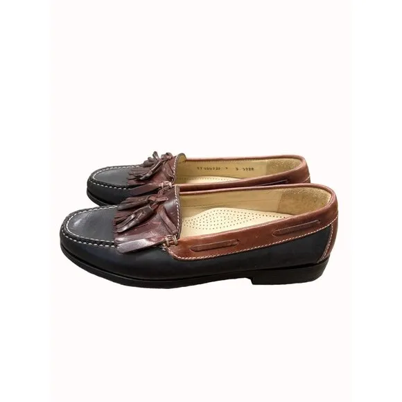 Cole Haan men’s brown leather tassel slip on loafer shoes 9D SKU 6266