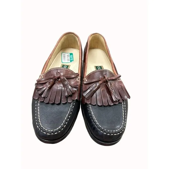 Cole Haan men’s brown leather tassel slip on loafer shoes 9D SKU 6266