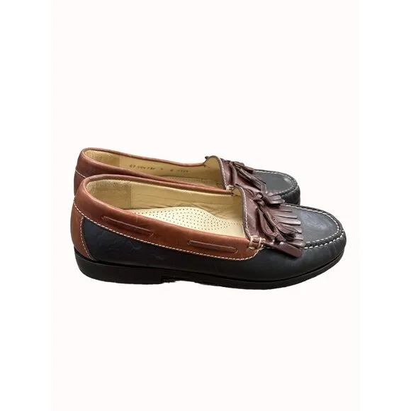 Cole Haan men’s brown leather tassel slip on loafer shoes 9D SKU 6266