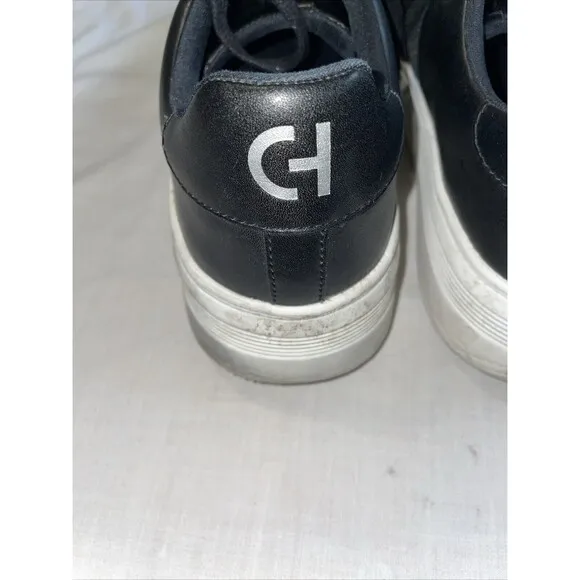 Cole Haan Men’s Casual Sneakers Size 10 M Black Leather Going Out Party