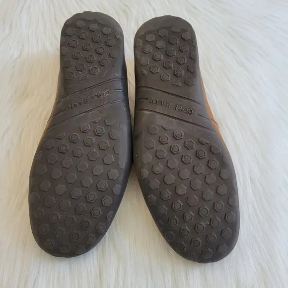 COle Haan Mens Sz 9.5 Loafer Brown Leather Slip On Dress Casual Shoes 12602
