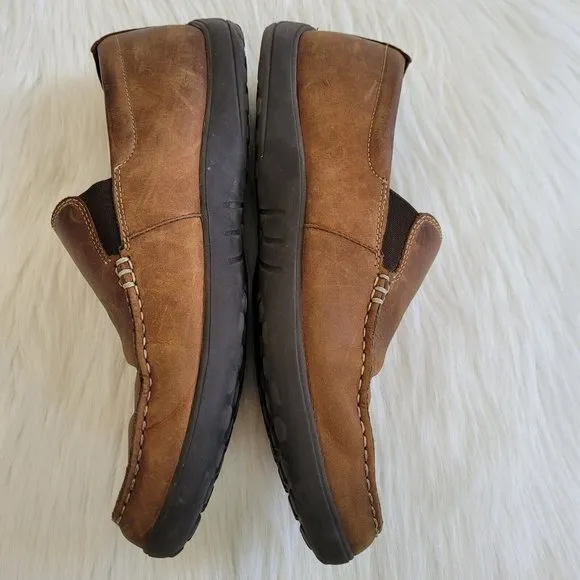 COle Haan Mens Sz 9.5 Loafer Brown Leather Slip On Dress Casual Shoes 12602
