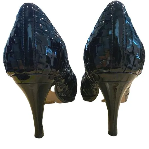 Cole Haan shoes pumps black woven leather. Felisha heels size 7.5