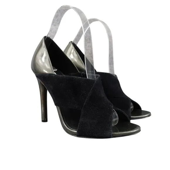 Cole Haan Shoes Women 7 Pump Fashion Stiletto Formal Party Suede Patent Open Toe