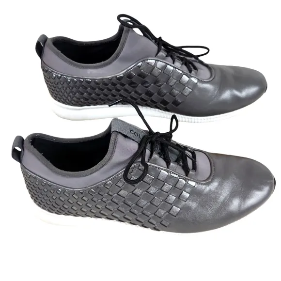 COLE HAAN, Studio Grand, women's Gray Leather casual shoes, Sz 8B