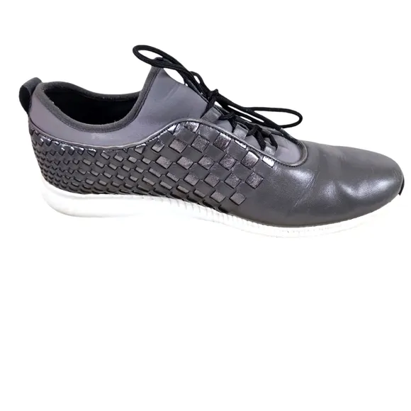 COLE HAAN, Studio Grand, women's Gray Leather casual shoes, Sz 8B