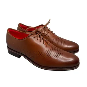 Cole Haan Washington Grand Laser Wingtip Oxfords Men Size 9M Brown Leather NWOT