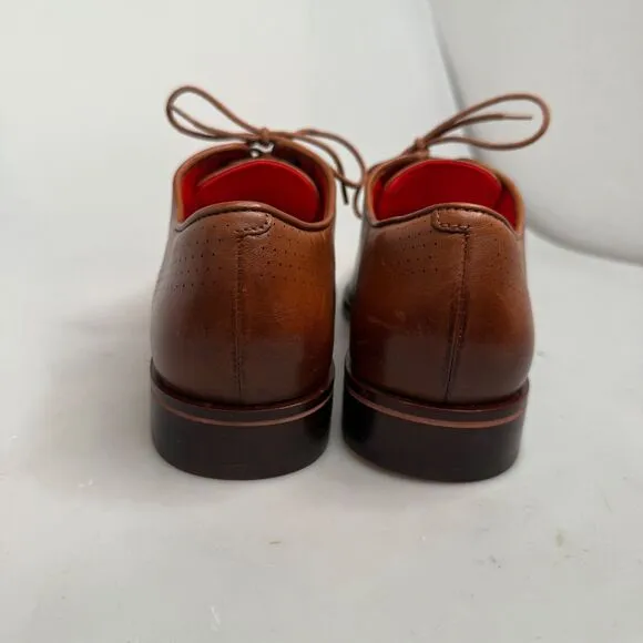 Cole Haan Washington Grand Laser Wingtip Oxfords Men Size 9M Brown Leather NWOT