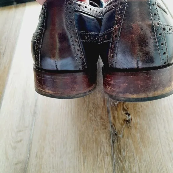 Cole Haan Williams Wingtip Oxford Shoes Brown Leather Career Business Sz:12 M