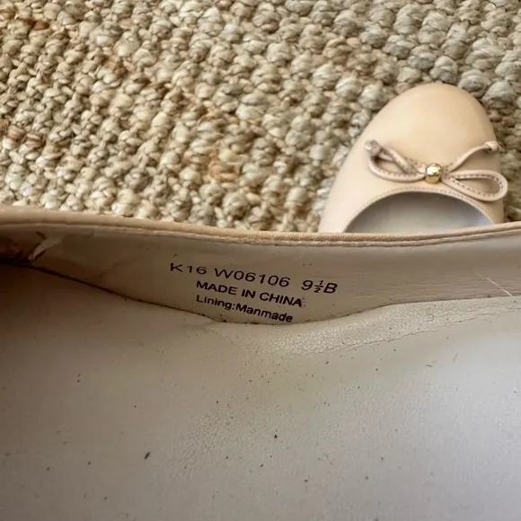 Cole Haan Women’s Elsie Bow Wedge Sz 9.5 Beige Slip On Shoes MSRP $180. NWOT