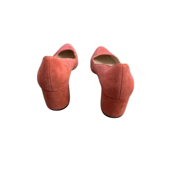 Cole Haan Women's Red Suede Pointed Toe Block Heels Size 8B