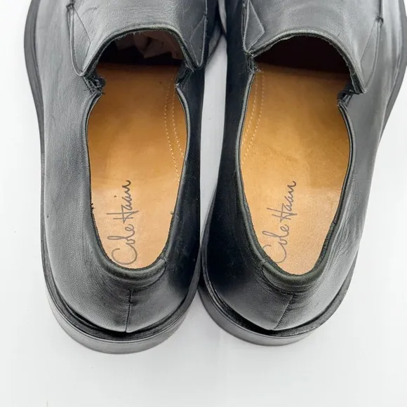 COLE HAAN x NIKEAir Slip On Leather Venetian Loafers Size 13 Mens Black
