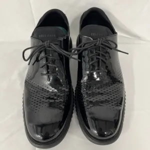 Cole Haan Zero Grand Black Patent Leather Oxfords Shoes 13