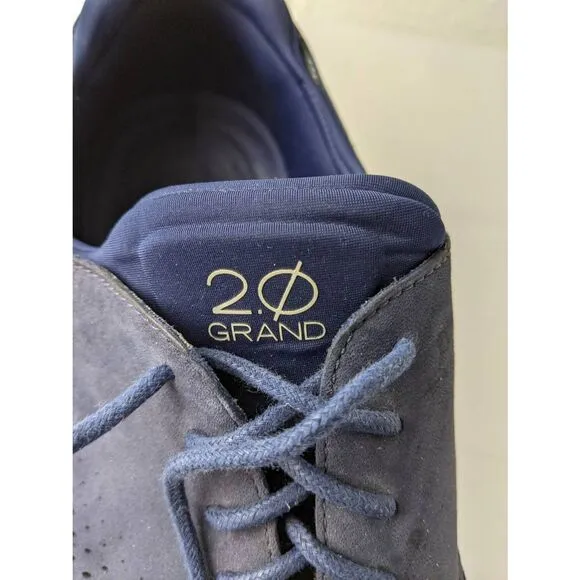 Cole Haan Zerogrand Stitchlite Men Wingtip Oxford Shoes US Size 14M Blue