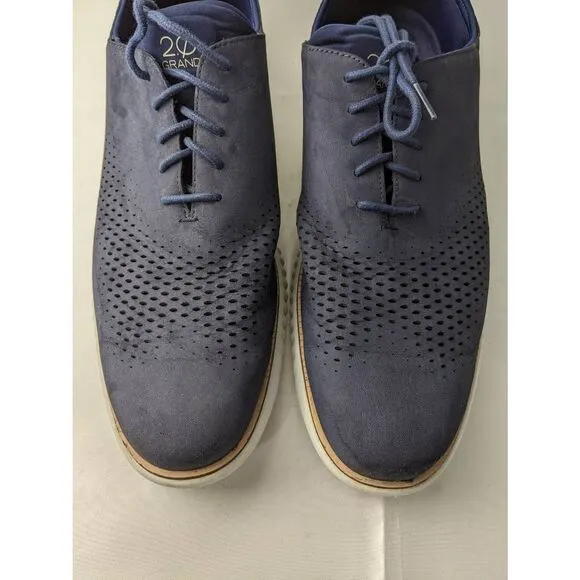 Cole Haan Zerogrand Stitchlite Men Wingtip Oxford Shoes US Size 14M Blue