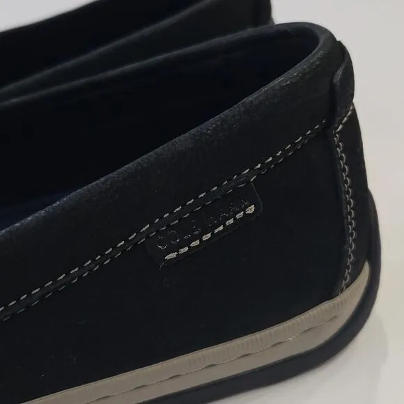 Cole Haan Claude Black Suede Penny Loafer Casual Preppy Boating Mens Size 9.5