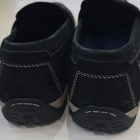 Cole Haan Claude Black Suede Penny Loafer Casual Preppy Boating Mens Size 9.5