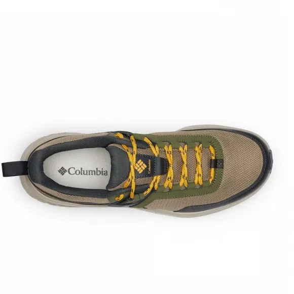 Columbia Konos Low Shoes Beige Green Yellow Hiking Shoes Size 10