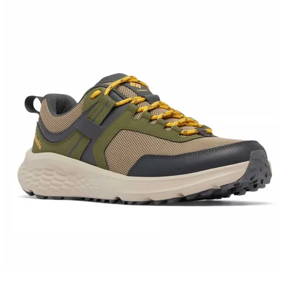 Columbia Konos Low Shoes Beige Green Yellow Hiking Shoes Size 10