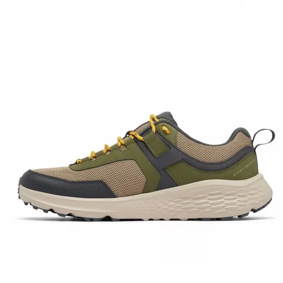 Columbia Konos Low Shoes Beige Green Yellow Hiking Shoes Size 10