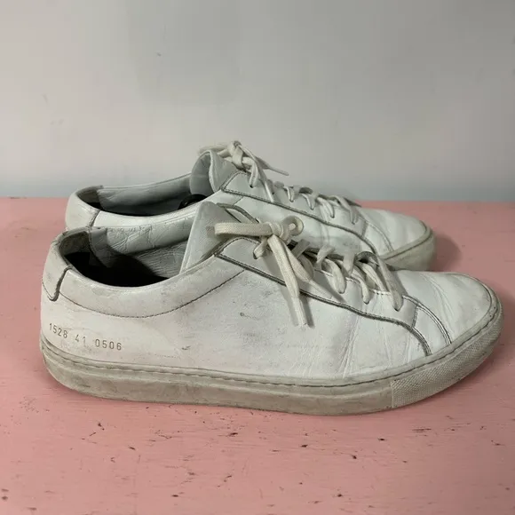 Common Projects Original Achilles Sneaker for Men Size 41/8 White Shoes