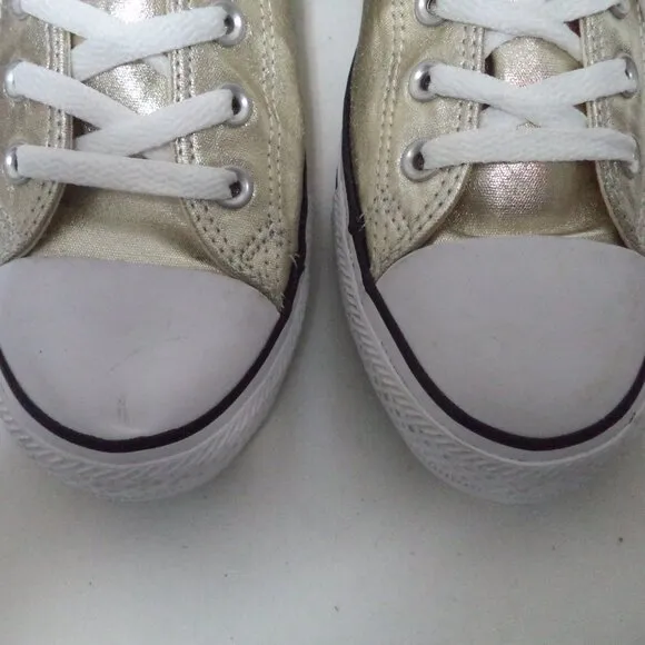 Converse All Star Gold high top tennis shoes sneakers NEW Size Sz Women 10 Men 8