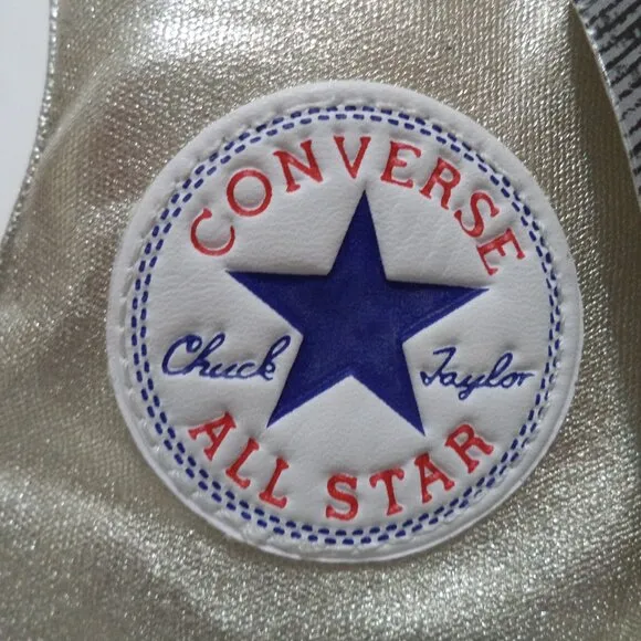 Converse All Star Gold high top tennis shoes sneakers NEW Size Sz Women 10 Men 8