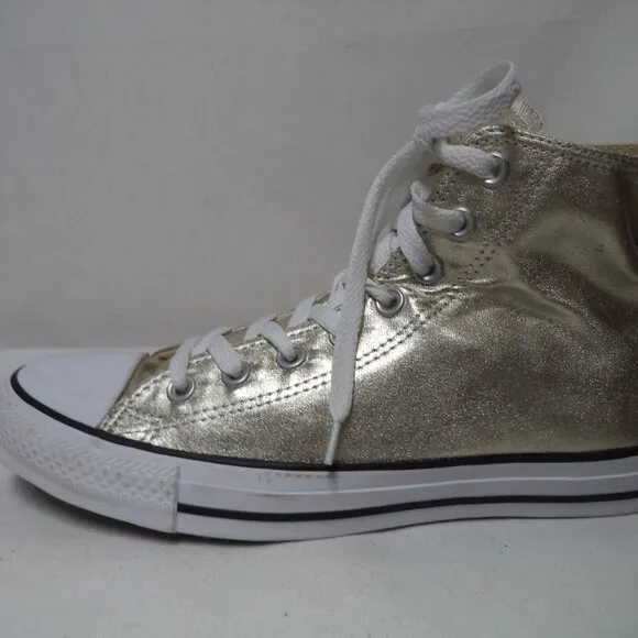 Converse All Star Gold high top tennis shoes sneakers NEW Size Sz Women 10 Men 8