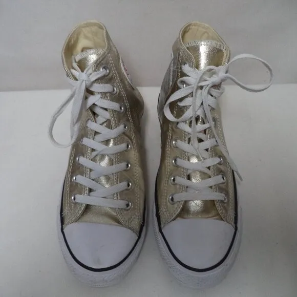 Converse All Star Gold high top tennis shoes sneakers NEW Size Sz Women 10 Men 8
