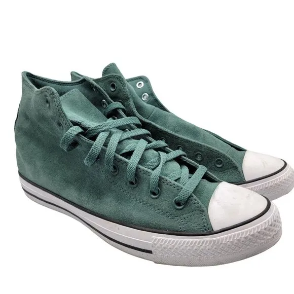 Converse All Star High Top Leather Green Casual Skateboarding Shoes - 171465C