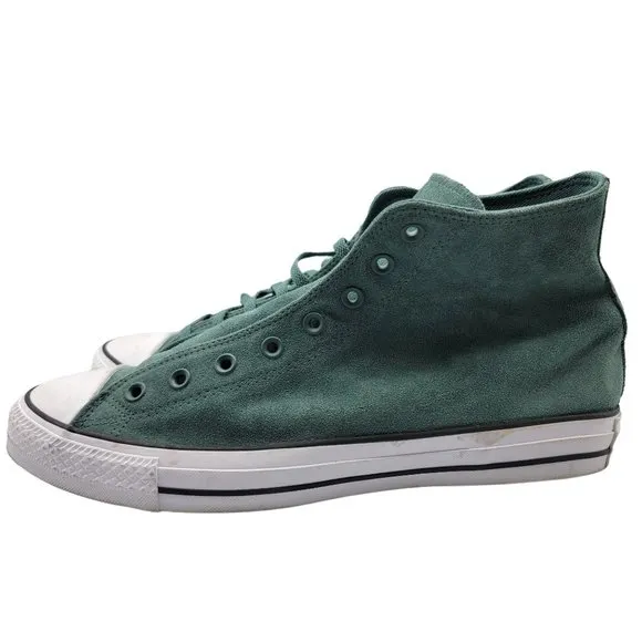 Converse All Star High Top Leather Green Casual Skateboarding Shoes - 171465C