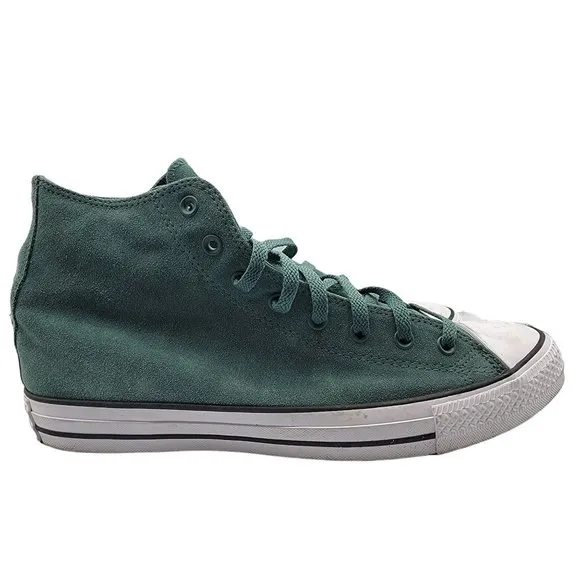 Converse All Star High Top Leather Green Casual Skateboarding Shoes - 171465C