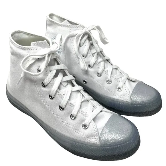 Converse Chuck Taylor High Shoes Casual Sneakers Kids Women White Canvas A02927F