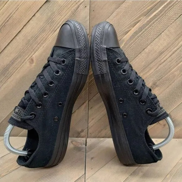 Converse Chuck Taylor All Star Low Triple Black Casual Sneakers‎ Mens Size 8