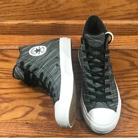 Converse CTAS II Hi Black White Shoes