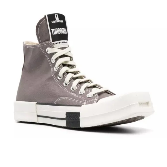 CONVERSE   RICK OWENS DRKSHDW TURBODRK HI SNEAKERS MEN SHOES 7.5