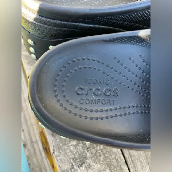 Crocs Siren Studded Prom Party Platform Unisex Heels Clogs Mules Shoes Size M11