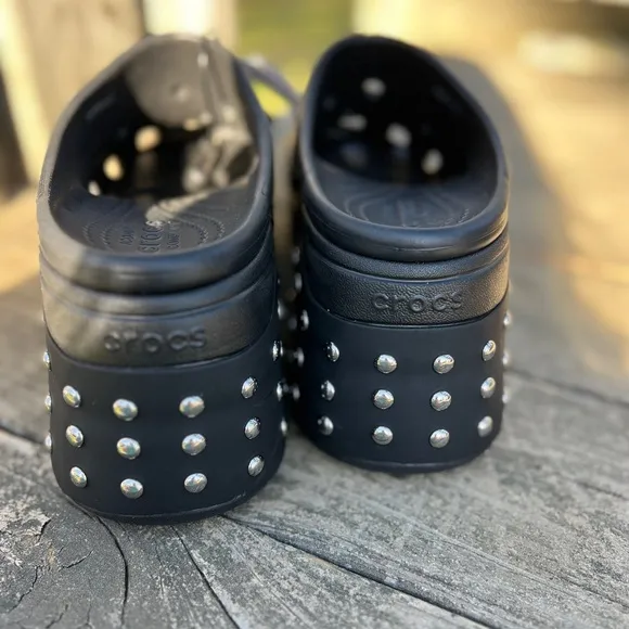 Crocs Siren Studded Prom Party Platform Unisex Heels Clogs Mules Shoes Size M11