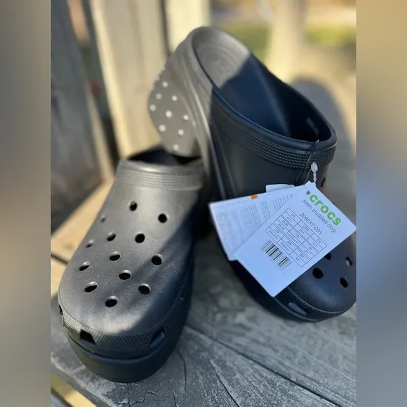 Crocs Siren Studded Prom Party Platform Unisex Heels Clogs Mules Shoes Size M11