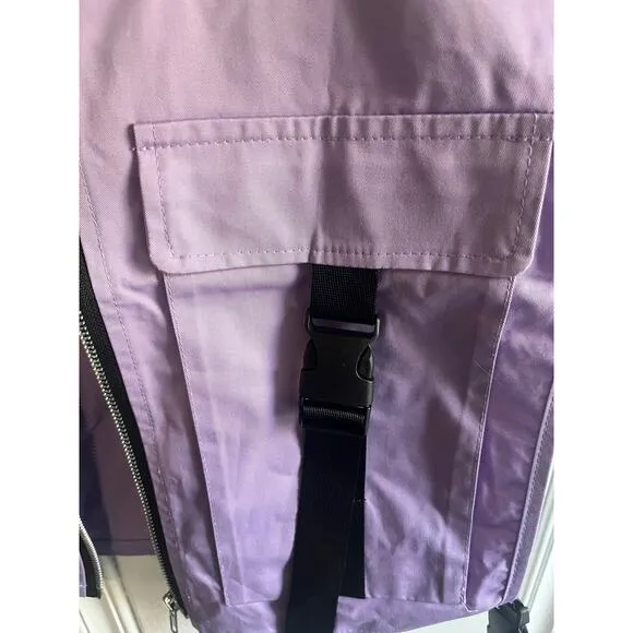 Cropped vest purple size medium