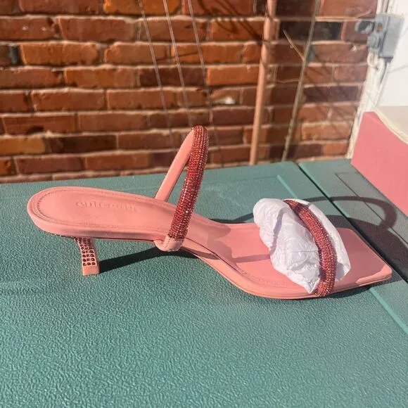 Cult Gaia Nami Crystal Embellished Sandals NIB