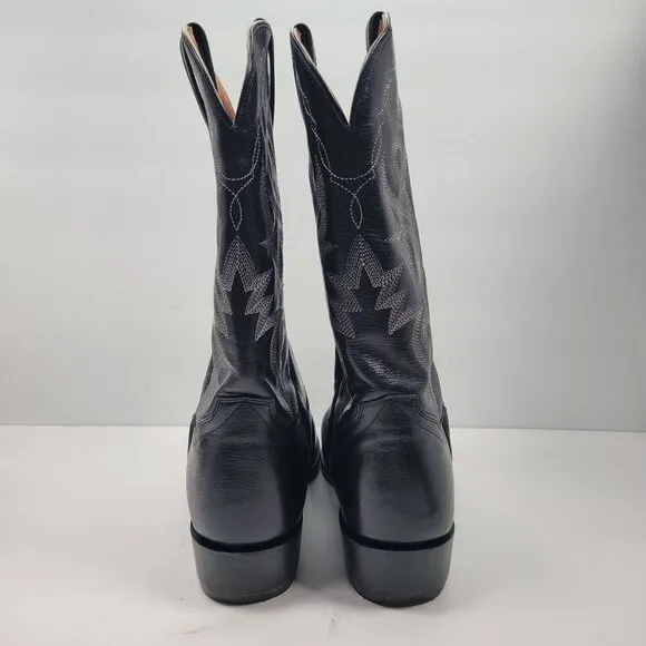 Dan Post Men's Black Leather Western Cowboy Boots DP2210 US Size 13D