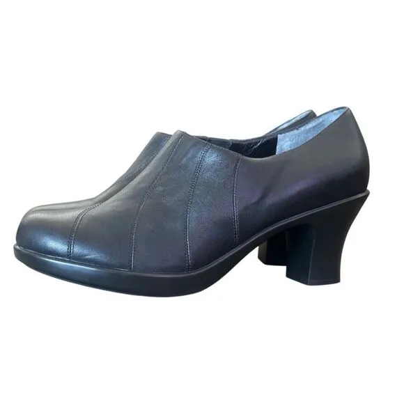 Dansko Bennett Black Leather Shooties Shoes Size EU 42 US 11.5 - 12