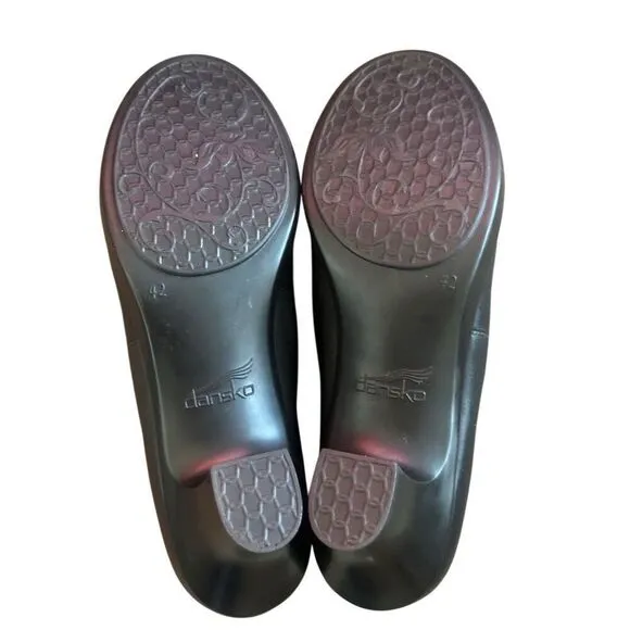 Dansko Bennett Black Leather Shooties Shoes Size EU 42 US 11.5 - 12