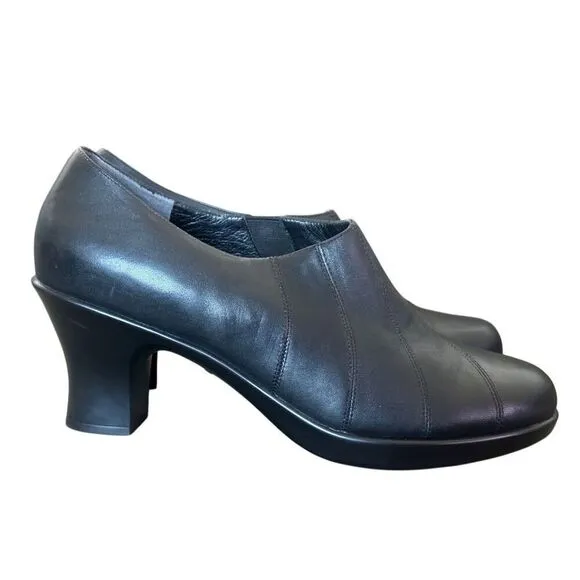 Dansko Bennett Black Leather Shooties Shoes Size EU 42 US 11.5 - 12
