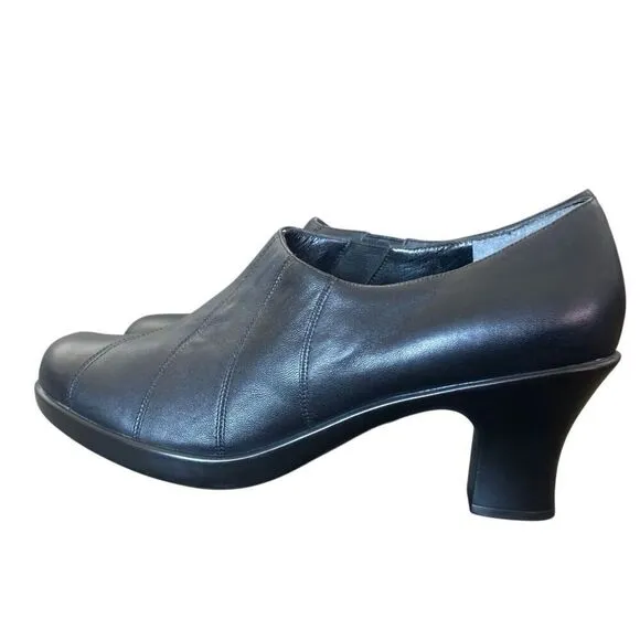 Dansko Bennett Black Leather Shooties Shoes Size EU 42 US 11.5 - 12