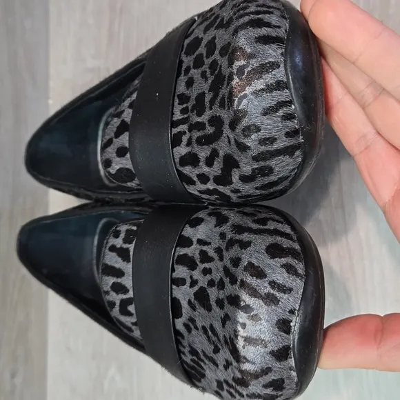 Dansko Women Ocsana calf hair Leather Mary Jane Clog shoes sz 36/5.5-6