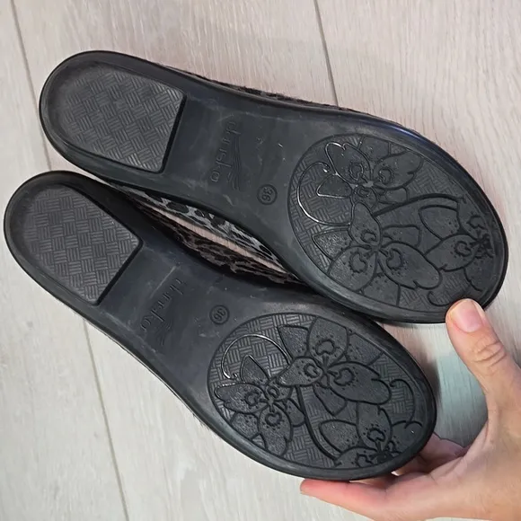 Dansko Women Ocsana calf hair Leather Mary Jane Clog shoes sz 36/5.5-6