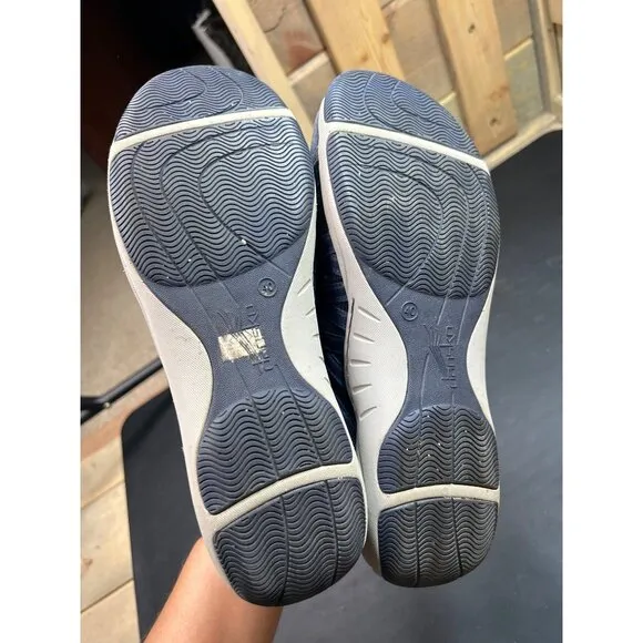 Dansko Womens Shoes EU40 9.5 -10 Blue Leather Casual Sneakers